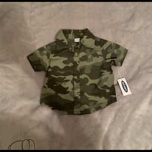 Camo button up